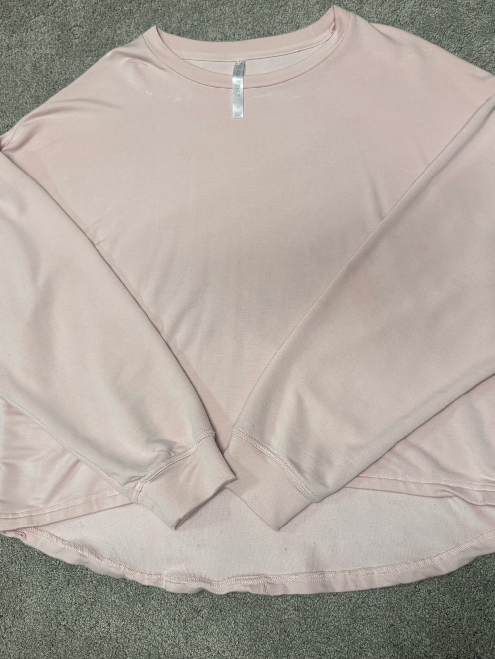 Fabletics Pale Pink Crewneck Sweatshirt